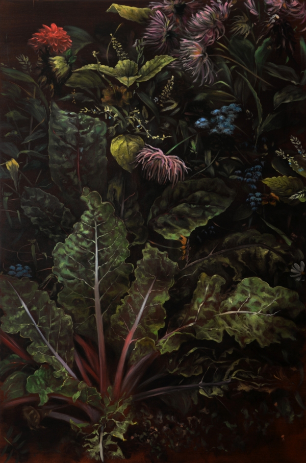 Red chard, Oil, 120 x 180 cm