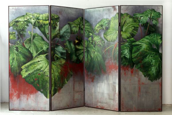 Sottobosco, Oil, 286 x 181 cm