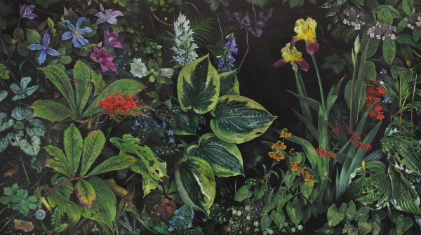 Til´s  Garden, Oil, 220 x 150 cm