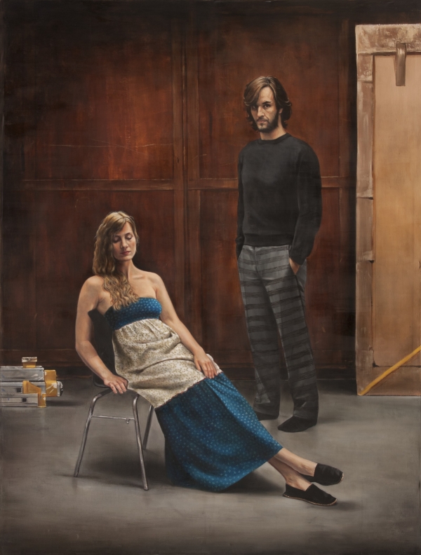 Till und Martina, Oil, 190 x 250 cm
