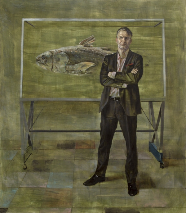 Durs Grünbein, Oil, 140 x 160 cm