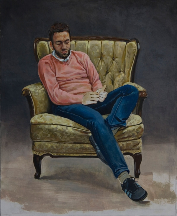 Maik, Oil, 85 x 190 cm