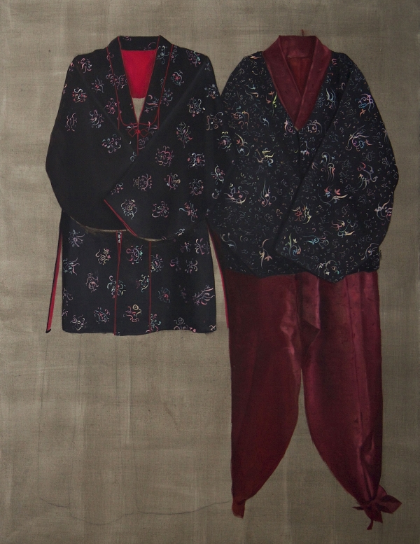 Frau und Herr Heil, Oil, 95 x 125 cm