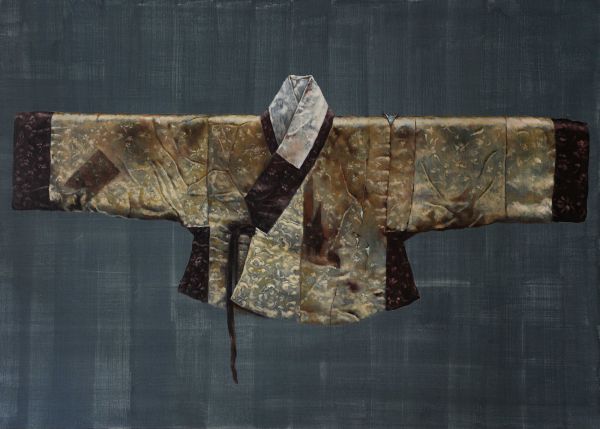 Torn Hanbok II, Oil, 180 x 130 cm