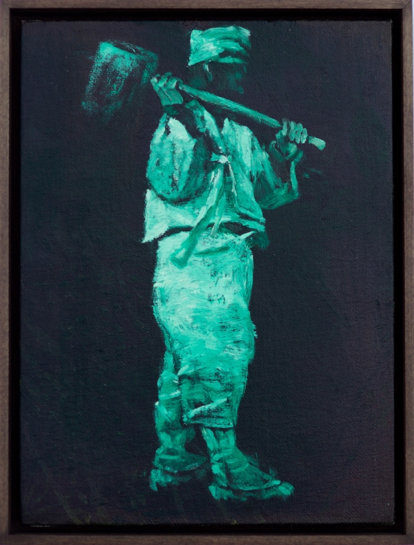 Nightworker, Oil, 20 x 26 cm